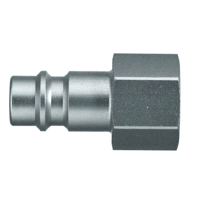 Acoplamiento Rápido Neumático Parker 25SFIW13SXZ Macho Serie 25 Paso Recto sin Válvula Conexión Hembra BSPP G1/4 en Acero
