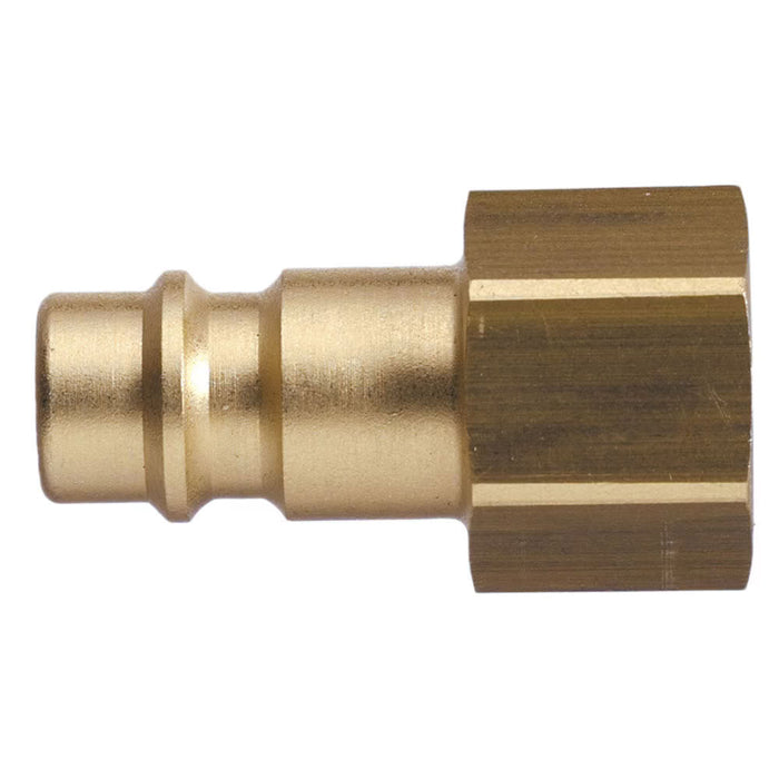 Acoplamiento Rápido Neumático Parker 26SFIW13MXX Macho Serie 26 Paso Recto sin Válvula Conexión Hembra BSPP G1/4 en Latón