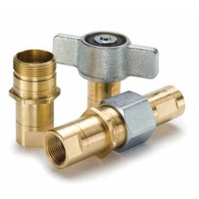 Acople Completo Parker 6100-16 con Niple 1 in NPTF Hembra en Acero