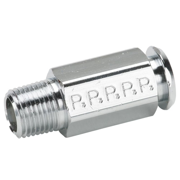 Acople Poly-tite Parker 391P-4-4 Latón Cromado Plug-in Stem a NPT Macho de 1/4 in