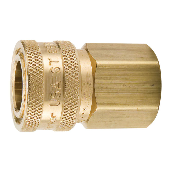 Acople Rápido Hidráulico Parker BST-2 Hembra Alto Flujo de 1/4 in NPTF Hembra
