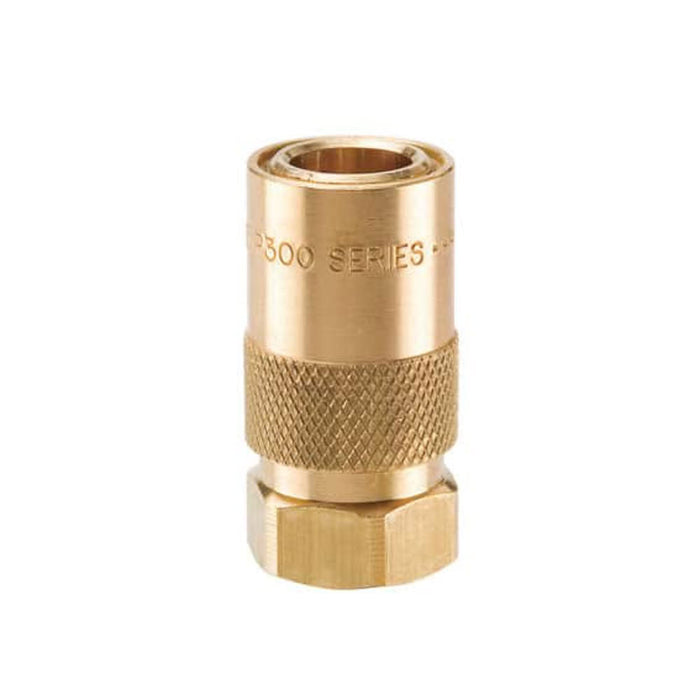 Acople Rápido Hidráulico Parker P208-01A de 1/4 in Rosca de 1/8-27 NPT Hembra en Latón