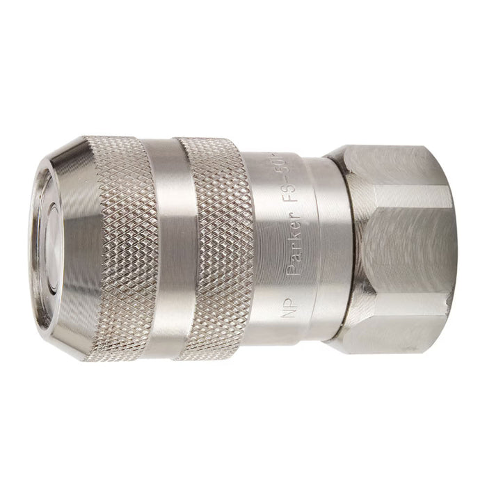 Acople Rápido Parker FS-251-4FP para Transferencia de Fluidos Hembra NPT de 1/4 in