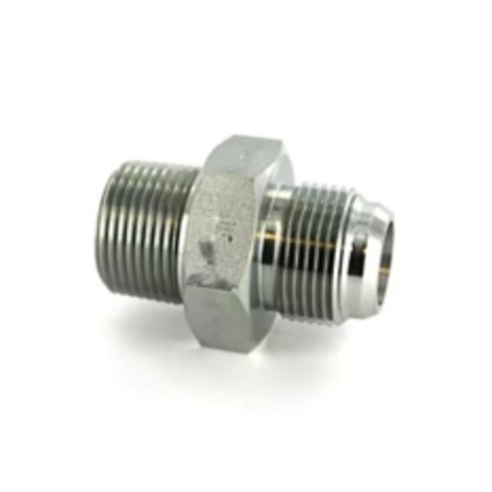Adaptador JIS Japonés Parker 4F3T4S Recto Cono 30° BSPP Macho a BSPT Macho de 1/4 in