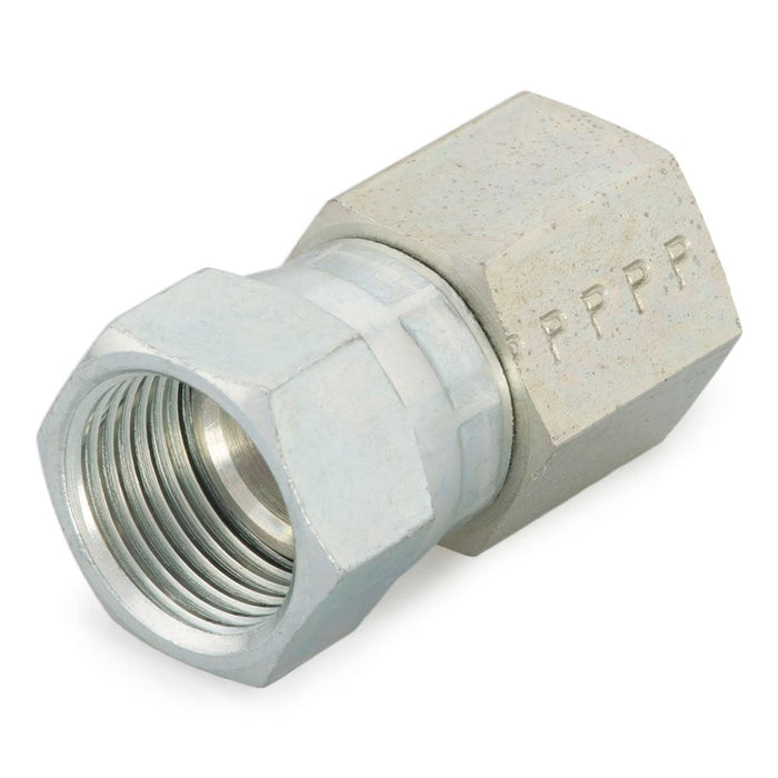 Adaptador Parker 4-4 G6X-S JIC 37° Hembra Giratoria de 1/4 in a NPT Hembra de 1/4 in en Acero
