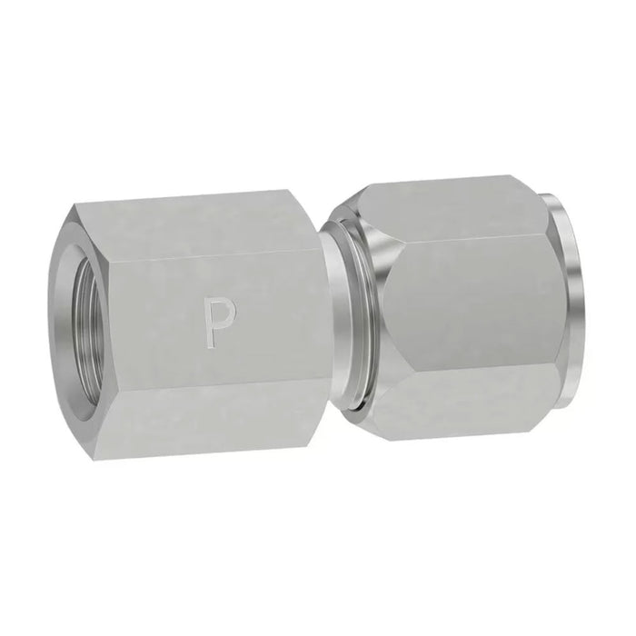 Adaptador Parker 8-8 GBU-S Ferulok Flareless de 1/2 in a NPTF Hembra en Acero