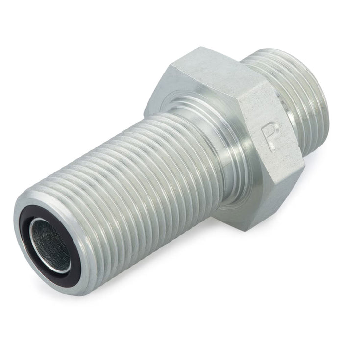Adaptador Recto Parker 20 WLO-S Seal Lok O Ring Face Seal de 1 1/4 in Macho a Macho Bulkhead en Acero