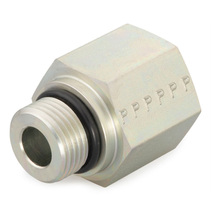 Adaptador recto Parker 8-6 F5OG5-S de acero de rosca SAE-ORB macho de 3/4-16 a hembra SAE-ORB de 9/16-18