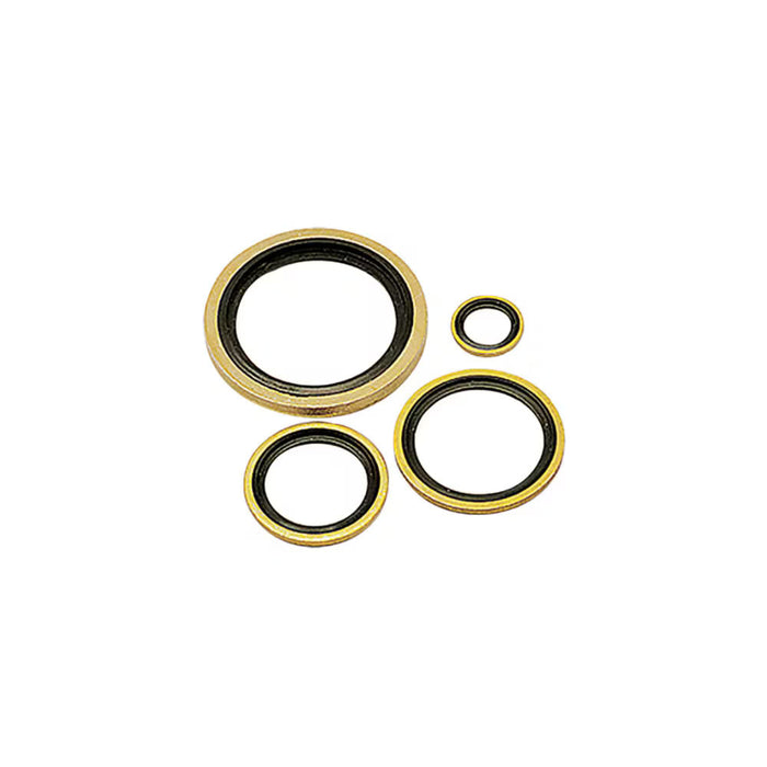 Arandela de Sellado Cautiva Parker 0139 13 00 Acero Zincado NBR para Rosca G 1/4 BSPP