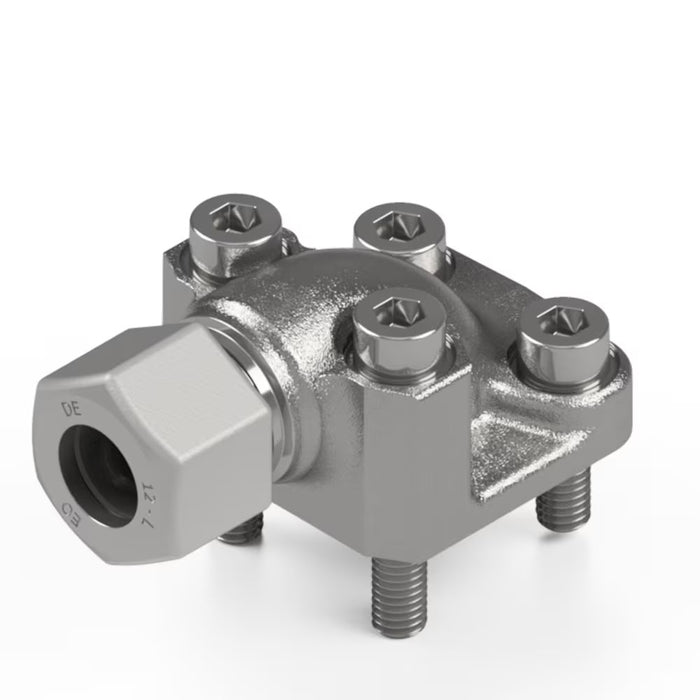 Brida de 90° para Bomba Parker BFW15L/LK35CF Tipo Elbow Flange con Conexión ISO 8434-1 15L