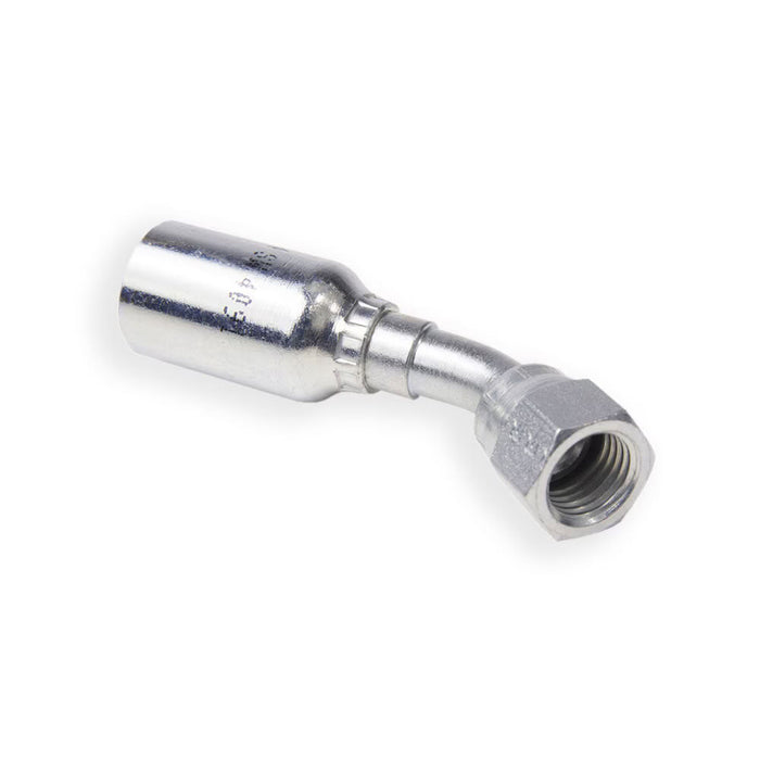 Codo 45° Corto Parker 13756-4-4 Serie 56 JIC Hembra de 1/4 in a Manguera de 1/4 in en Acero