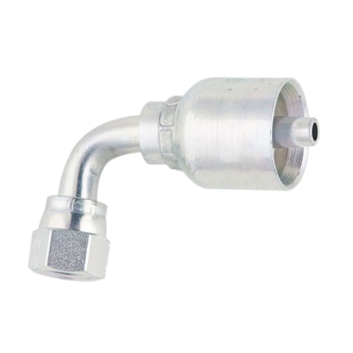 Codo 90° Corto Crimpable Parker 13977-16-16 Serie 77 JIC 37° Hembra de 1 in de Acero