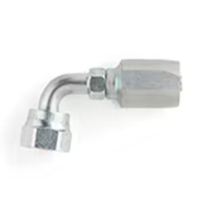 Codo 90° Corto Parker 2J920-8-8 Field Attachable 20 Serie Seal-Lok Hembra Giratoria para Manguera 13/32 in Acero