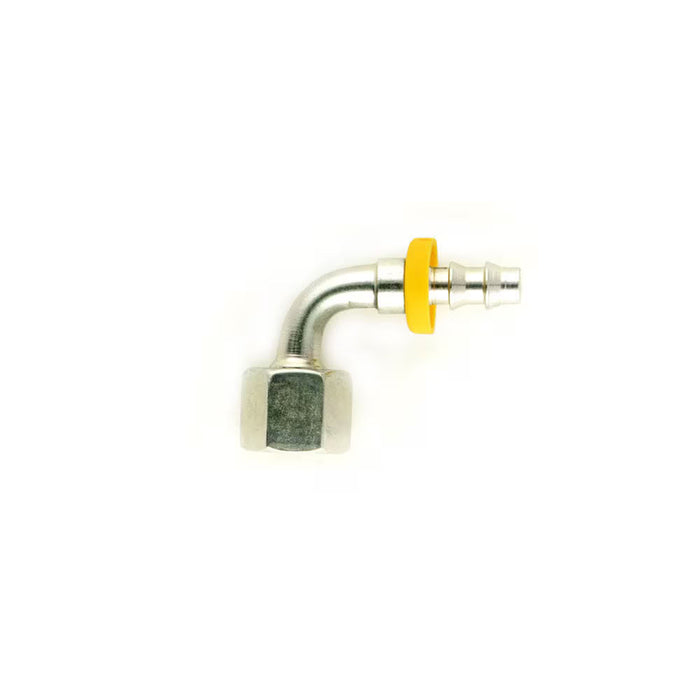 Codo 90° Corto Parker 3J982-6-8 82 Serie Push On Seal-Lok Hembra Giratoria para Manguera -8 1/2 in Acero