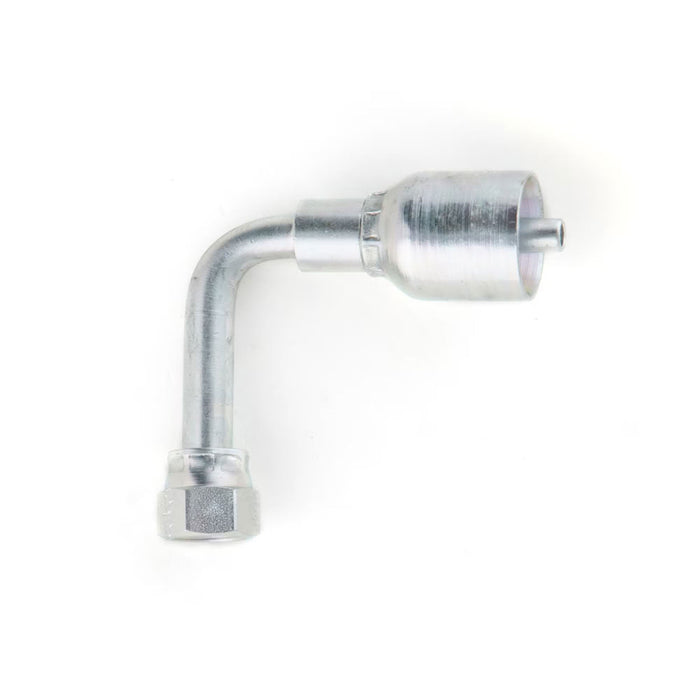 Codo 90° Largo Crimpable Parker 14143-20-20 Serie 43 JIC 37° Hembra de 1 1/4 in de Acero