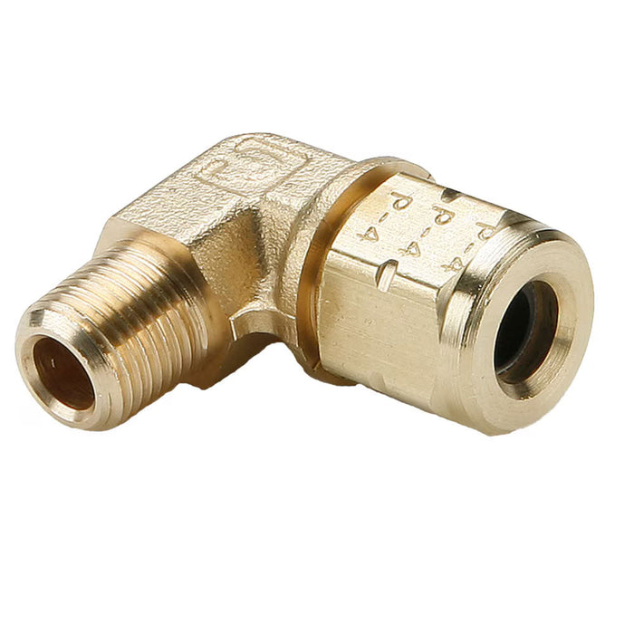 Codo 90° Parker 169VL-4-2 Vibra-Lok Compresión Latón para Tubo de 1/4 in a Rosca 1/8 in