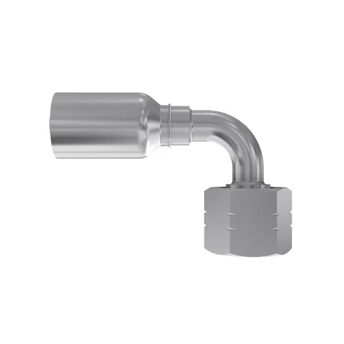 Codo 90° Parker 1B256-8-8 Global 56 Serie Rosca BSP Hembra Giratoria 60° para Manguera -8 1/2 in Acero