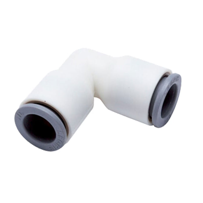 Codo 90° Parker Legris 6302 56 00WP2 LIQUIfit Push-In para Tubo 1/4 in a Tubo 1/4 in Polímero Biobasado