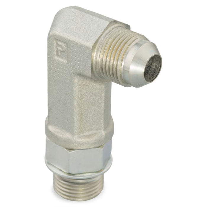 Codo Largo de 90° Parker 6 CC5OX-S Triple Lok 37° JIC de 3/8 in a SAE ORB en Acero