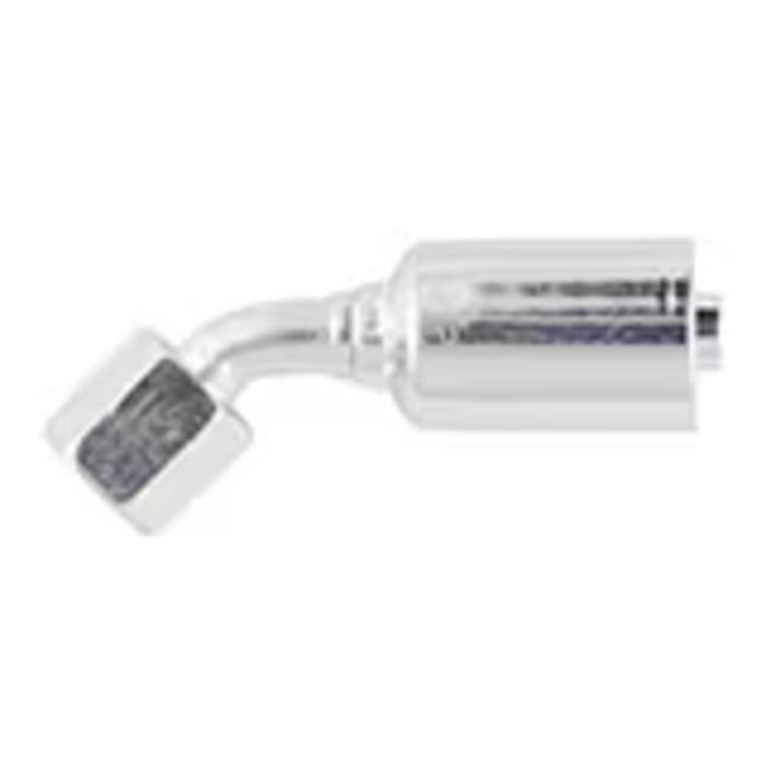 Codo de 45° Parker 137HY-12-12 Serie HY Crimpable Conexión Hidráulica Manguera de 3/4 in a JIC 37° Hembra Giratoria en Acero
