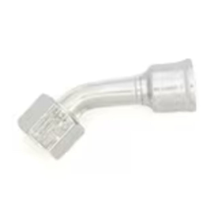 Codo de 45° Parker 1J726-20-20 Serie 26 Conexión Crimpable Hembra Seal-Lok Giratoria de 1 1/4 in en Acero