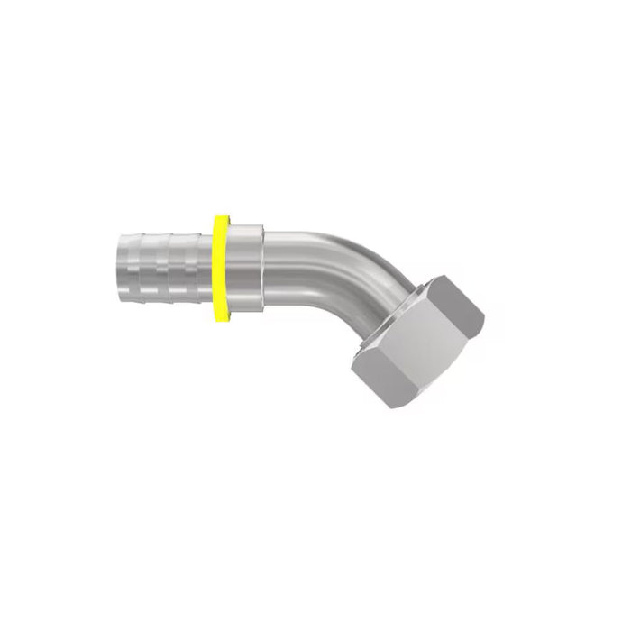 Codo de 45° Parker 3C482-10-6 Serie 82 Push On Hembra Métrica L Giratoria en Acero