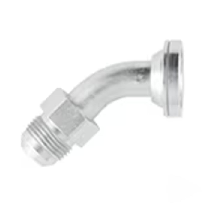 Codo de 45° Parker 6FH3-20-20 Adaptador Brida SAE Código 62 a Conexión JIC 37° Flare de 1 1/4 in