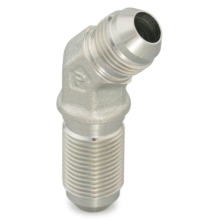 Codo de 45° Parker 8 WNTX-WLN-S Bulkhead JIC 37° de 1/2 in Macho a Macho con Tuerca de Bloqueo