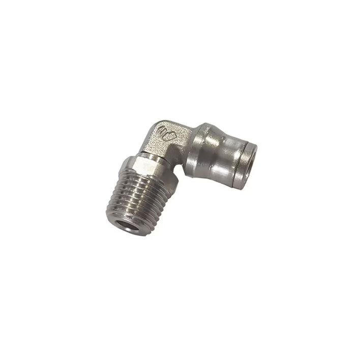 Codo de 90° Ajustable Parker 3609 60 14 LF 3600 Push-to-Connect para Tubo de 3/8 in a Macho NPT de 1/4 in en Latón