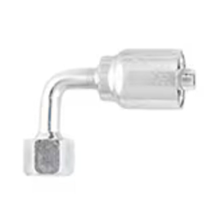 Codo de 90° Caida Media Parker 1J577-24-24 Serie 77 Hembra Seal Lok Swivel Crimpada de 1 1/2 in en Acero