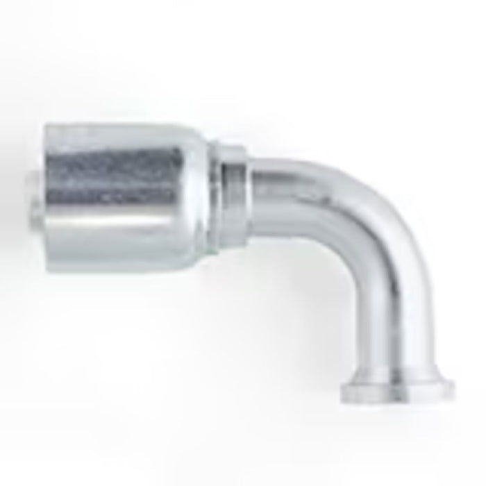 Codo de 90° Crimpable Parker 14N77-20-16 con Brida de 1 1/4 in a 1 in SAE en Acero