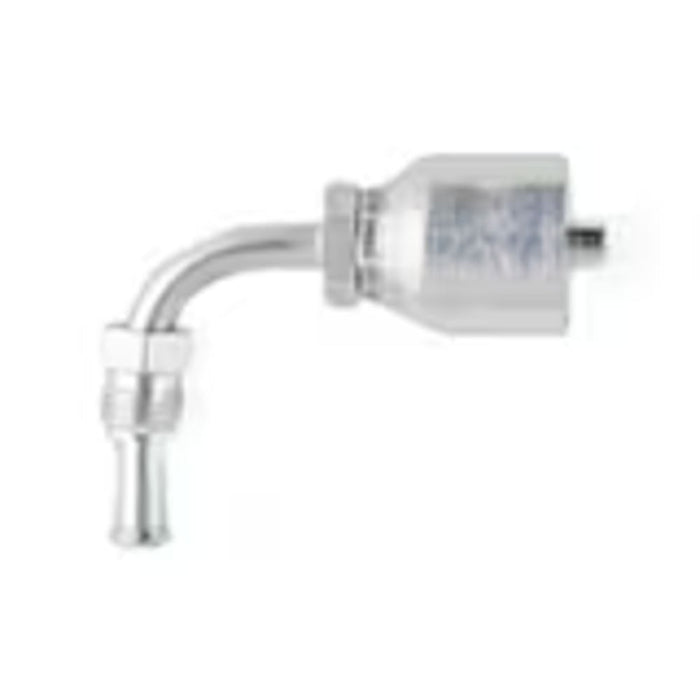 Codo de 90° Crimpable Parker 16943-8-8 Macho Invertido SAE 45° Giratorio de 1/2 in en Acero