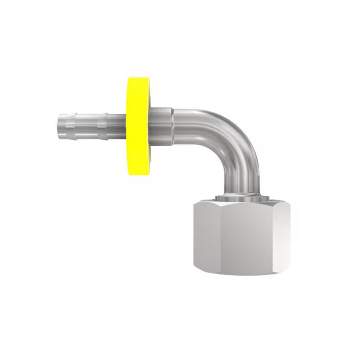 Codo de 90° Hidráulico Parker 3C582-15-8 de Acero para Manguera de 1/2 in con Rosca Métrica 15 mm Hembra L Giratoria