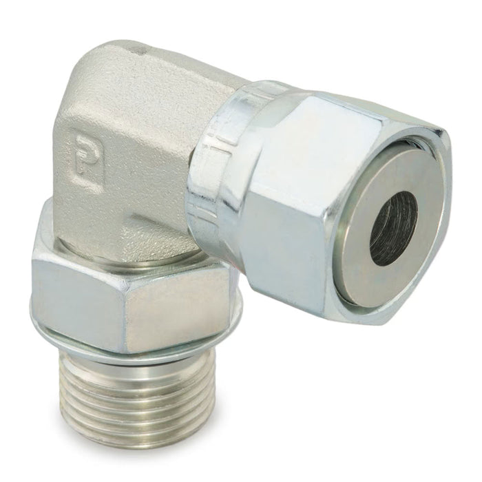 Codo de 90° ORFS a SAE ORB Parker 16 AOEL6-S en Acero