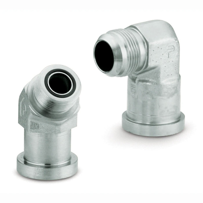 Codo de 90° Parker 12 XEQ1-S Brida Code 61 de 3/4 in con Cono 37° en Acero