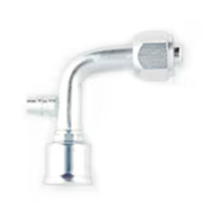 Codo de 90° Parker 15L26-6-6-PB Serie 26 Conexión Crimpable Hembra Tube-O Giratoria de 3/8 in en Acero