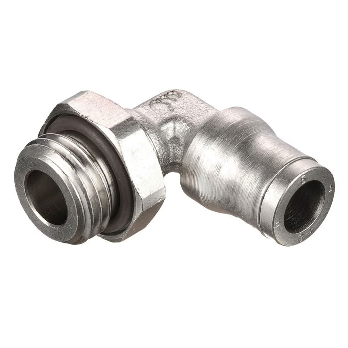 Codo de 90° Parker 169PLM-12M-6G Prestolok PLM Push-to-Connect en Latón para Tubo de 12 mm a Macho BSPP de 3/8 in