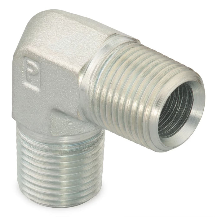 Codo de 90° Parker 1/4 CR-B NPT Macho en Latón