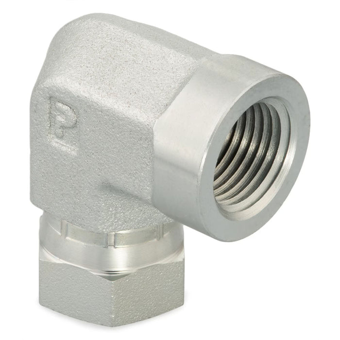 Codo de 90° Parker 2207-8-8 para Tubería NPT 1/2 in a NPSM Giratorio 1/2 in en Acero