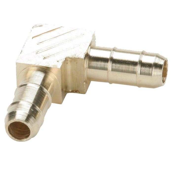Codo de 90° Parker 225-4-4 Dubl-Barb Conexión Barb para Tubo de 1/4 in en Latón