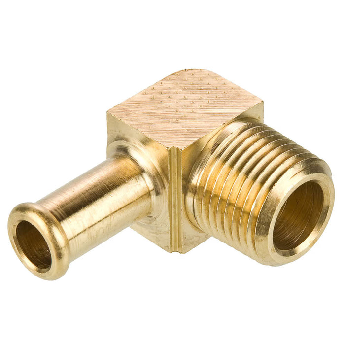 Codo de 90° Parker 269HB-6-6 de Latón Espiga con Abrazadera a Macho de 3/8 in