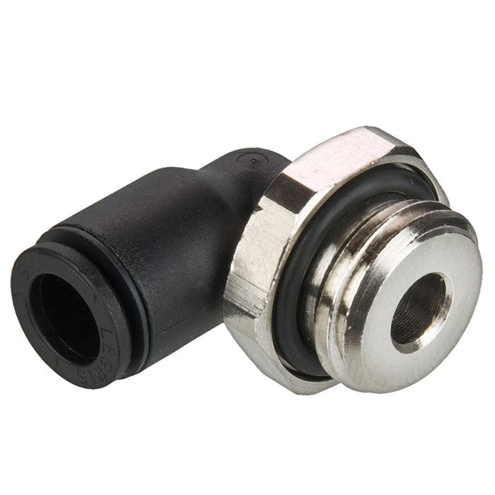 Codo de 90° Parker 369PLP-6M-4G PLP Composite Conexión Rápida Push-In para Tubo 6 mm a Macho BSPP 1/4 in