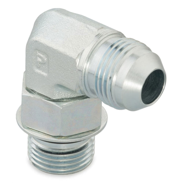 Codo de 90° Parker 6-8 C5OX-S Triple Lok JIC 37° Flare Macho a SAE ORB Macho
