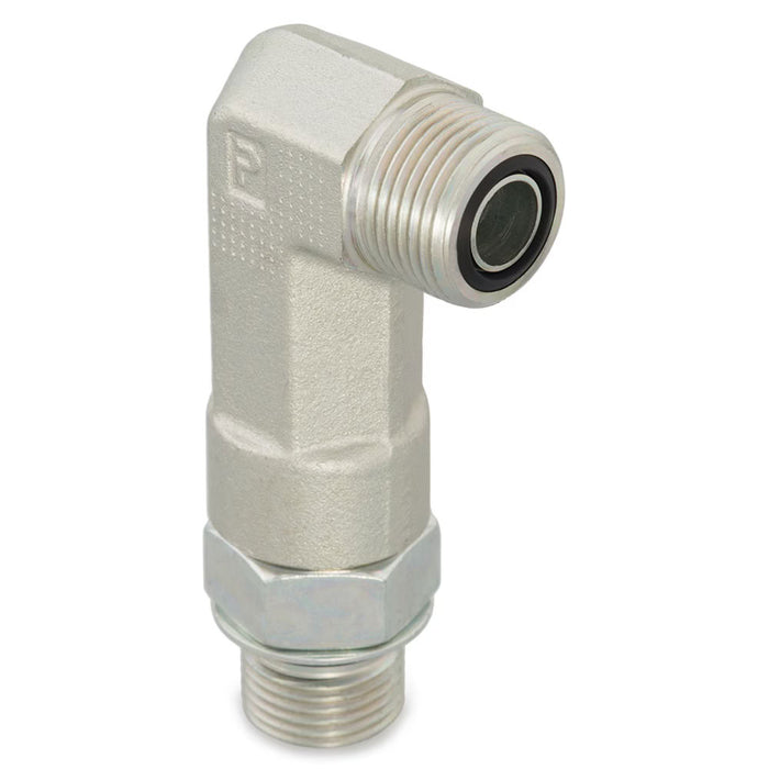 Codo de 90° Seal-Lok Largo Parker 6 CC5OLO-S de 3/8 in ORB Macho en Acero