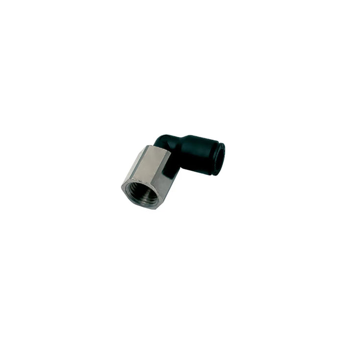 Codo de 90° Stud Parker 3192 06 13 LF 3000 Push-to-Connect para Tubo 6 mm a Hembra BSPP G1/4