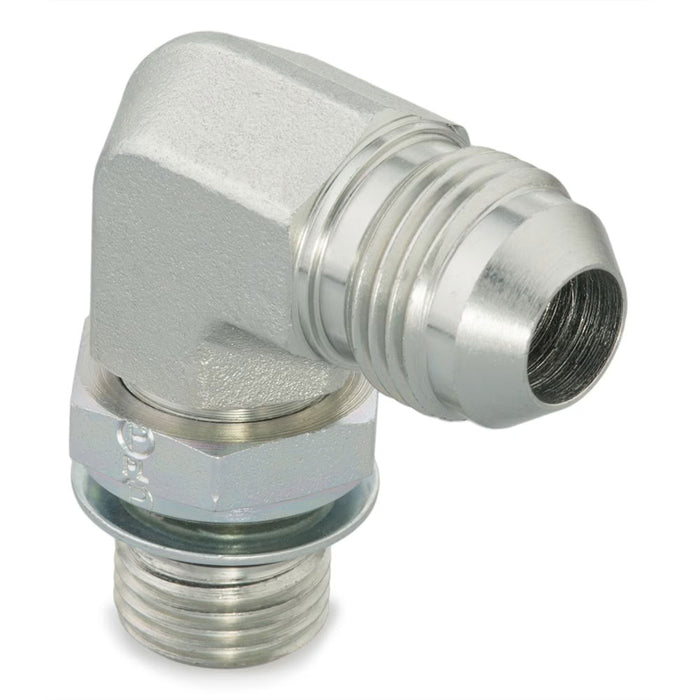Codo de 90° Triple-Lok Parker 8M14C87OMXS de acero para tubo de 1/2 in a rosca ISO 6149 macho M14x1.5