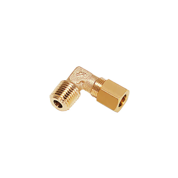 Codo de 90° de Compresión Parker 0109 06 13 de BSPT R1/4 a 6 mm en Latón