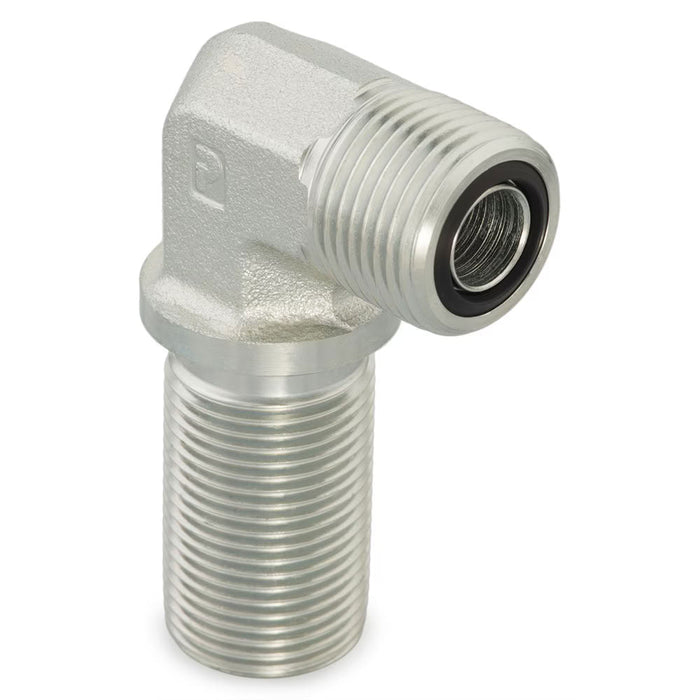 Codo de 90° de Panel Parker Seal-Lok 16 WELO-S O-Ring Face Seal de 1 in Macho Bulkhead a Macho en Acero
