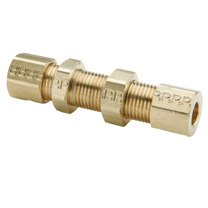 Conector Bulkhead de Compresión Parker 62CBH-6 Latón para Tubo de 3/8 in