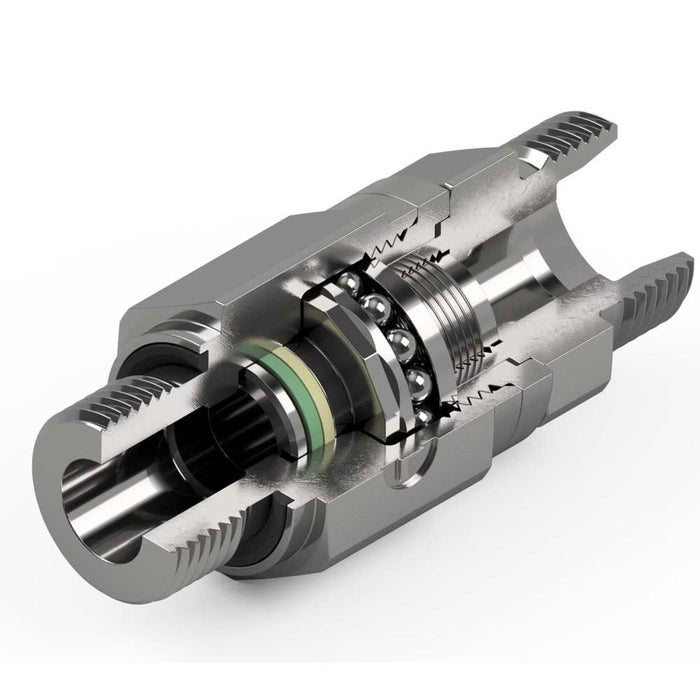 Conector Giratorio 360° Tipo Stud Ermeto Parker DG102/08SRHDOMDCF Serie EO Heavy para Tubo 8 mm a Macho BSPP G1/4 Acero